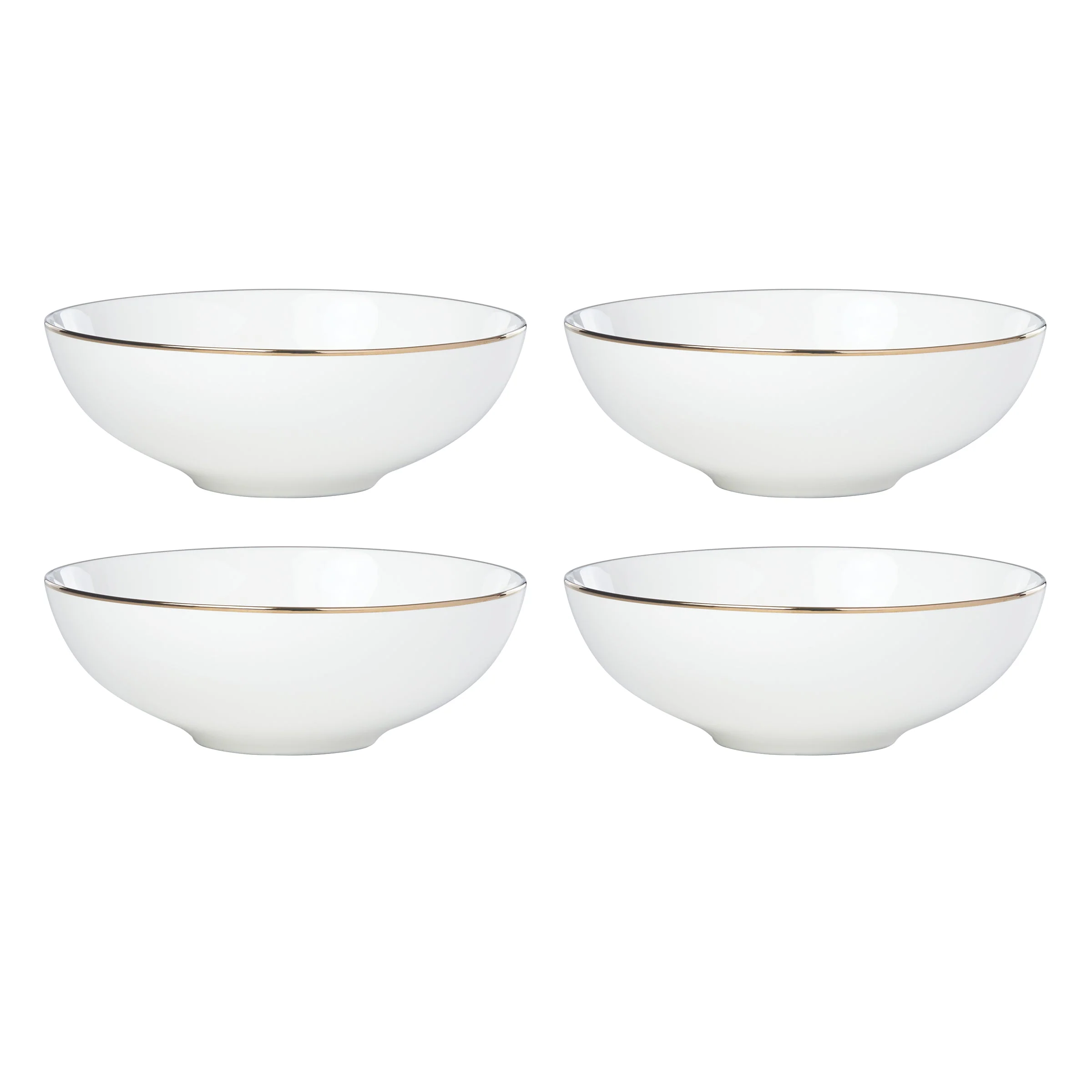Trianna White All-Purpose Bowls, Set of 4