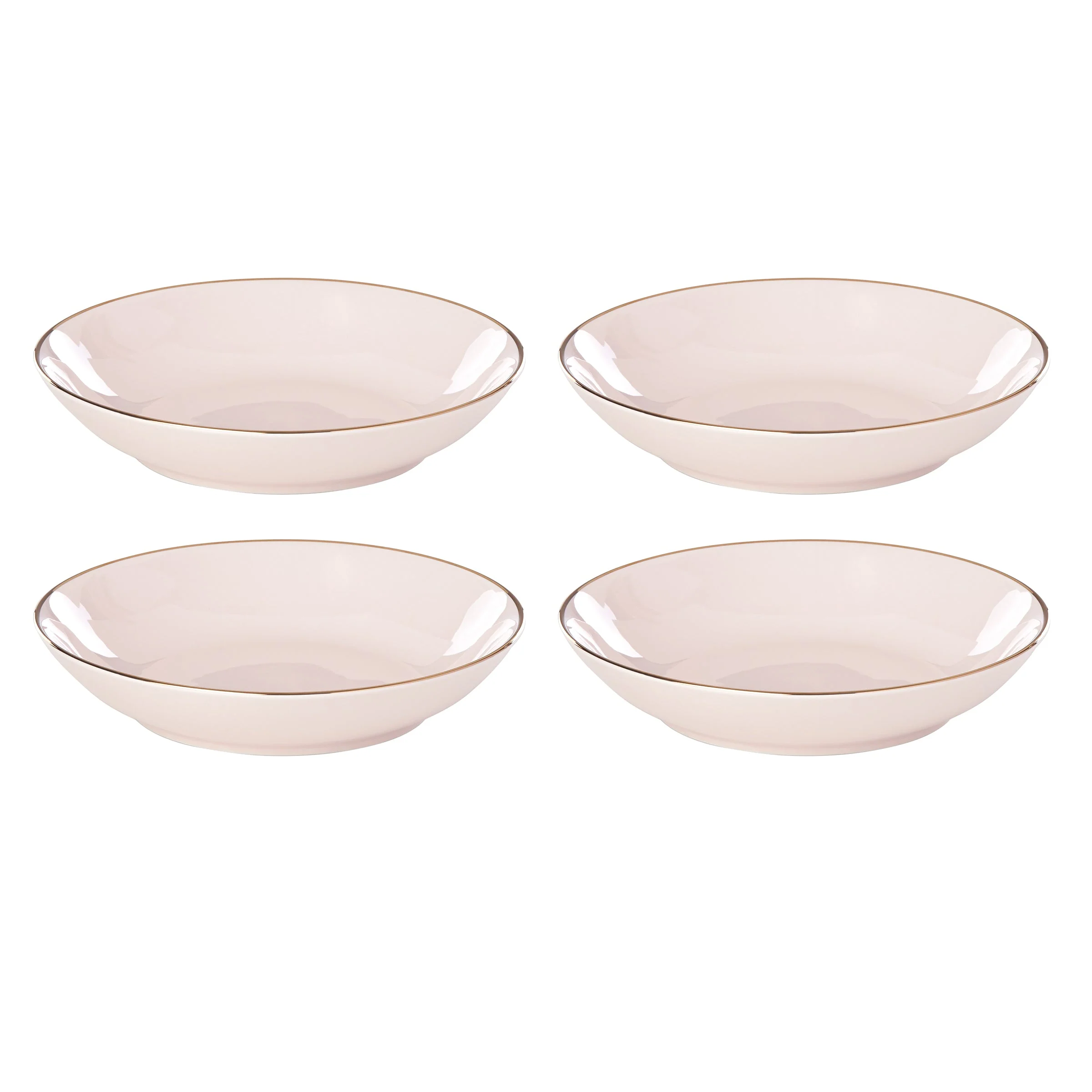 Trianna Blush Pasta Bowls, Set of 4