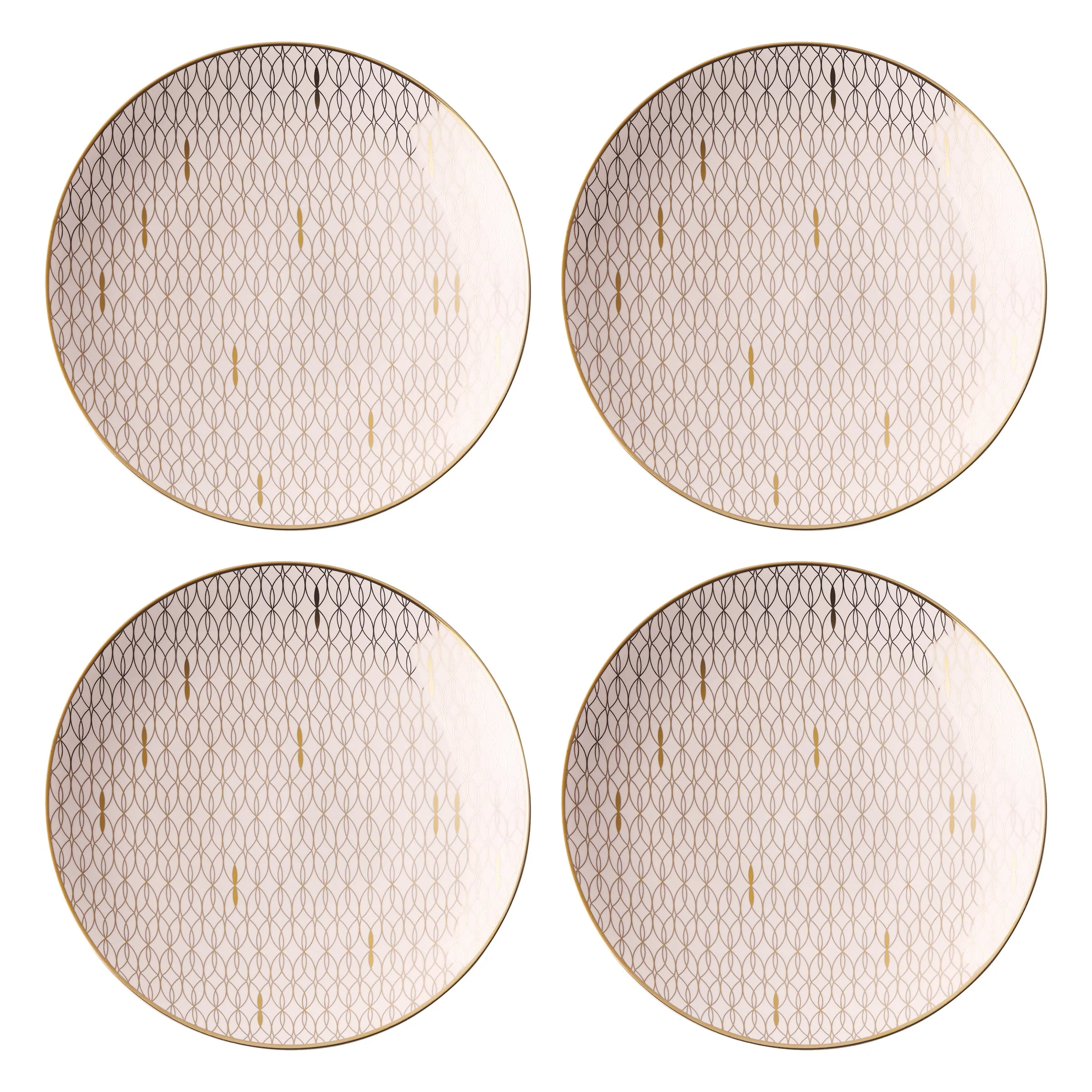 Trianna Blush Salad Plates, Set of 4