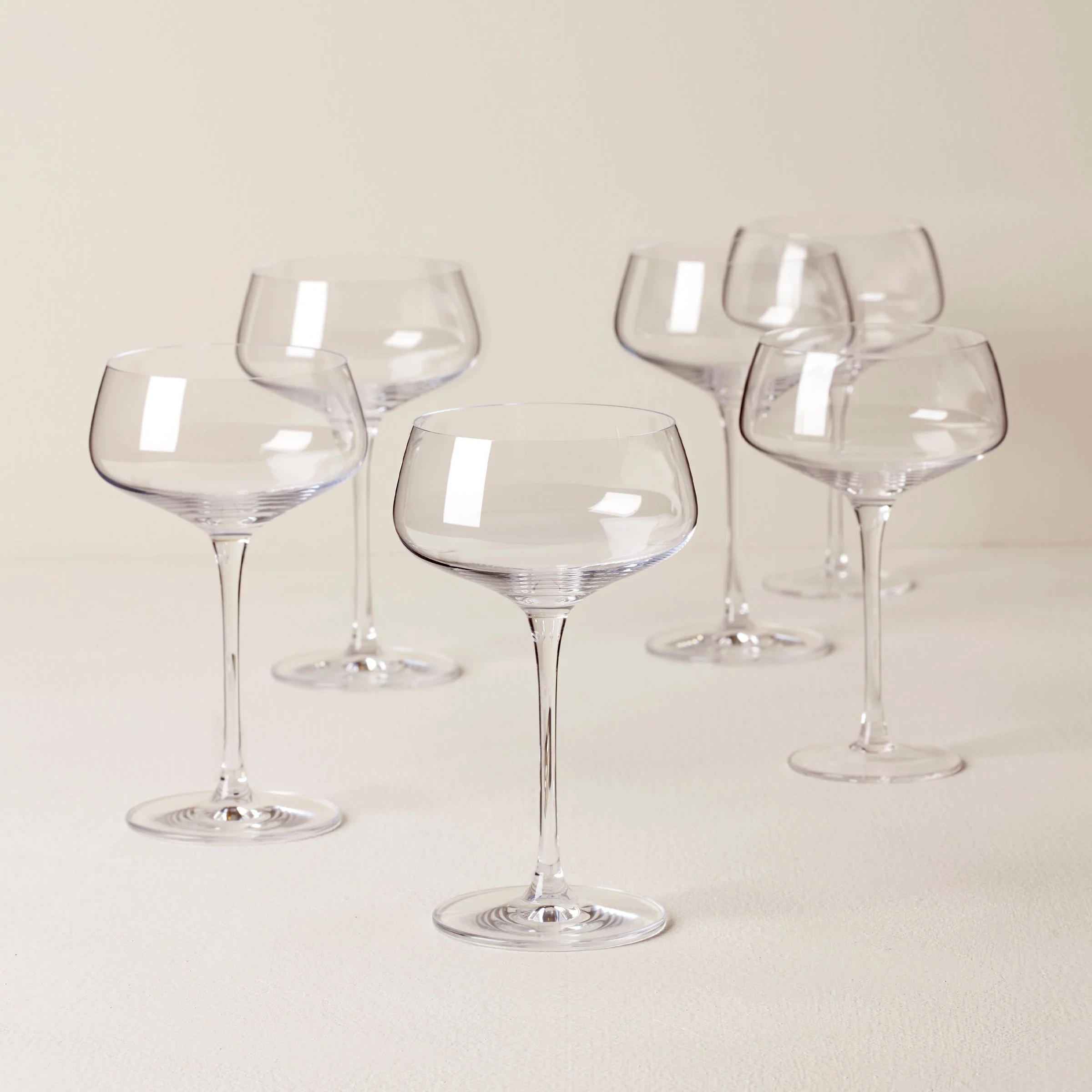Tuscany Classics Angled Coupe Glasses, Set of 6