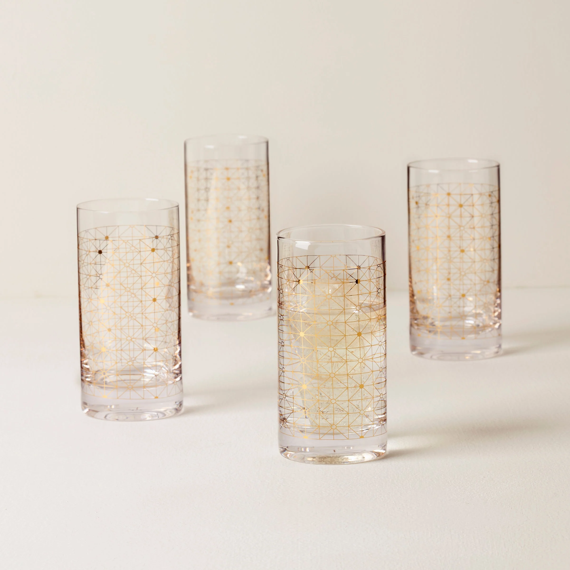Tuscany Classics Gold Dust Highball Glasses, Set of 4 - Image 2