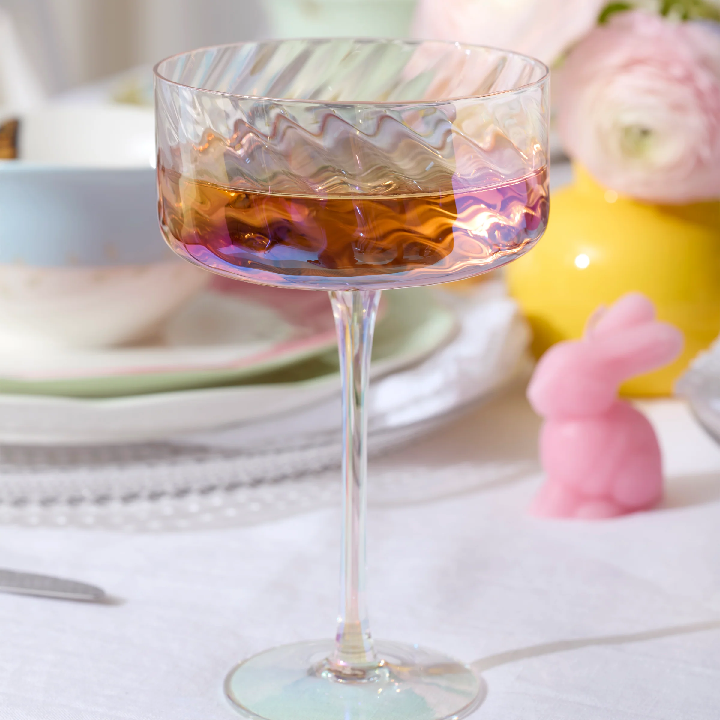 Tuscany Classics Iridescent Coupe Glasses, Set of 4 - Image 3