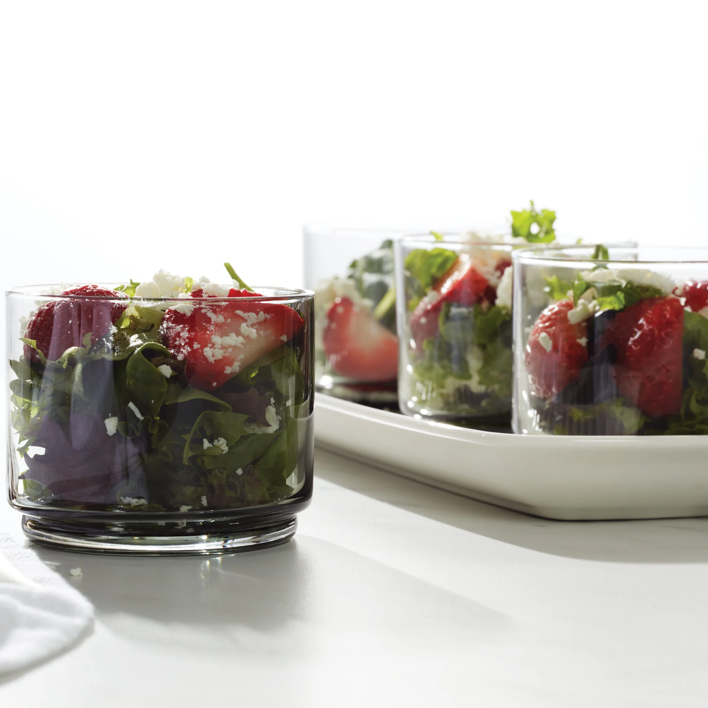 Tuscany Classics Stackable Smoke Short Glasses,  Set of 4 - Image 4