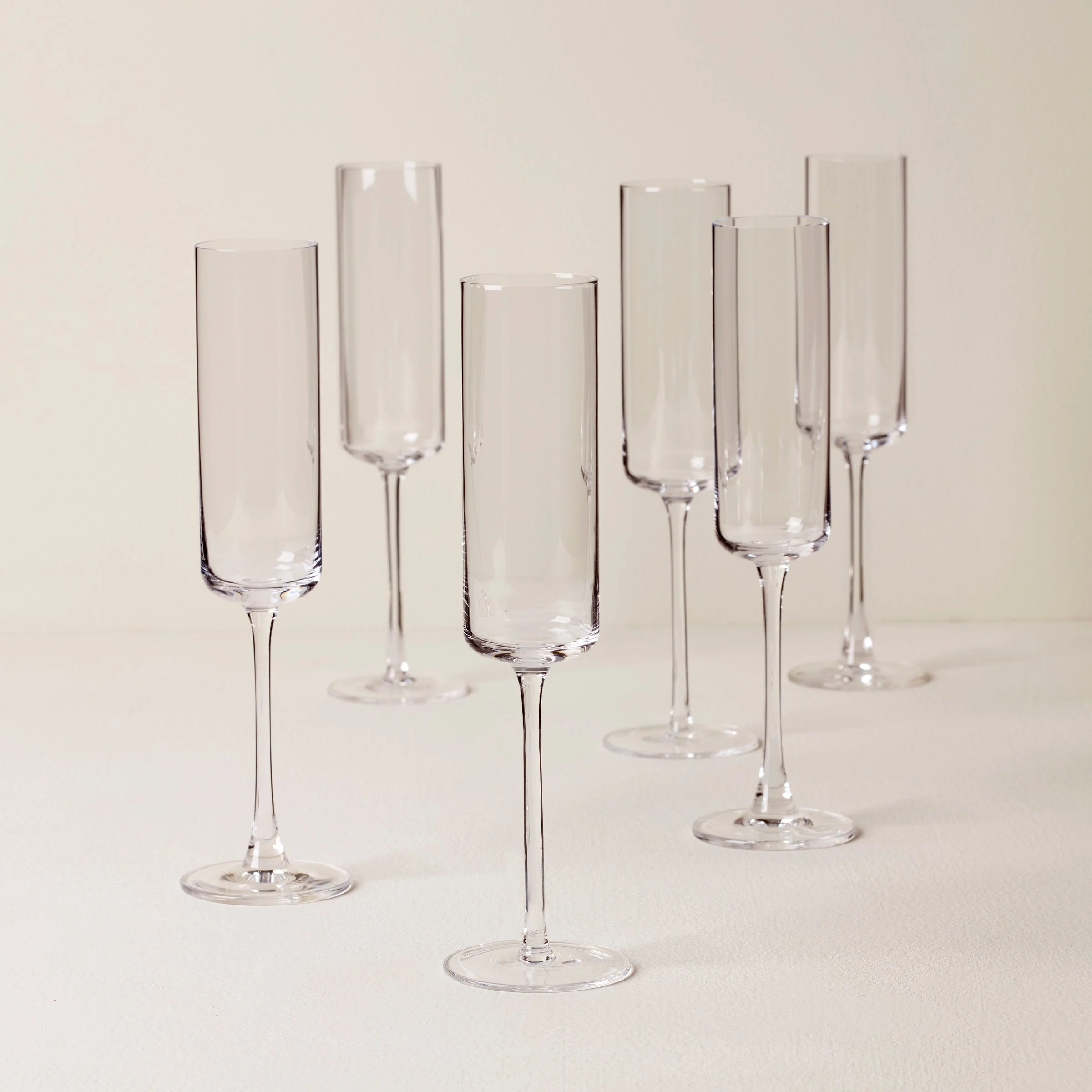 Tuscany Classics Straight Flute Glasses, Set of 6