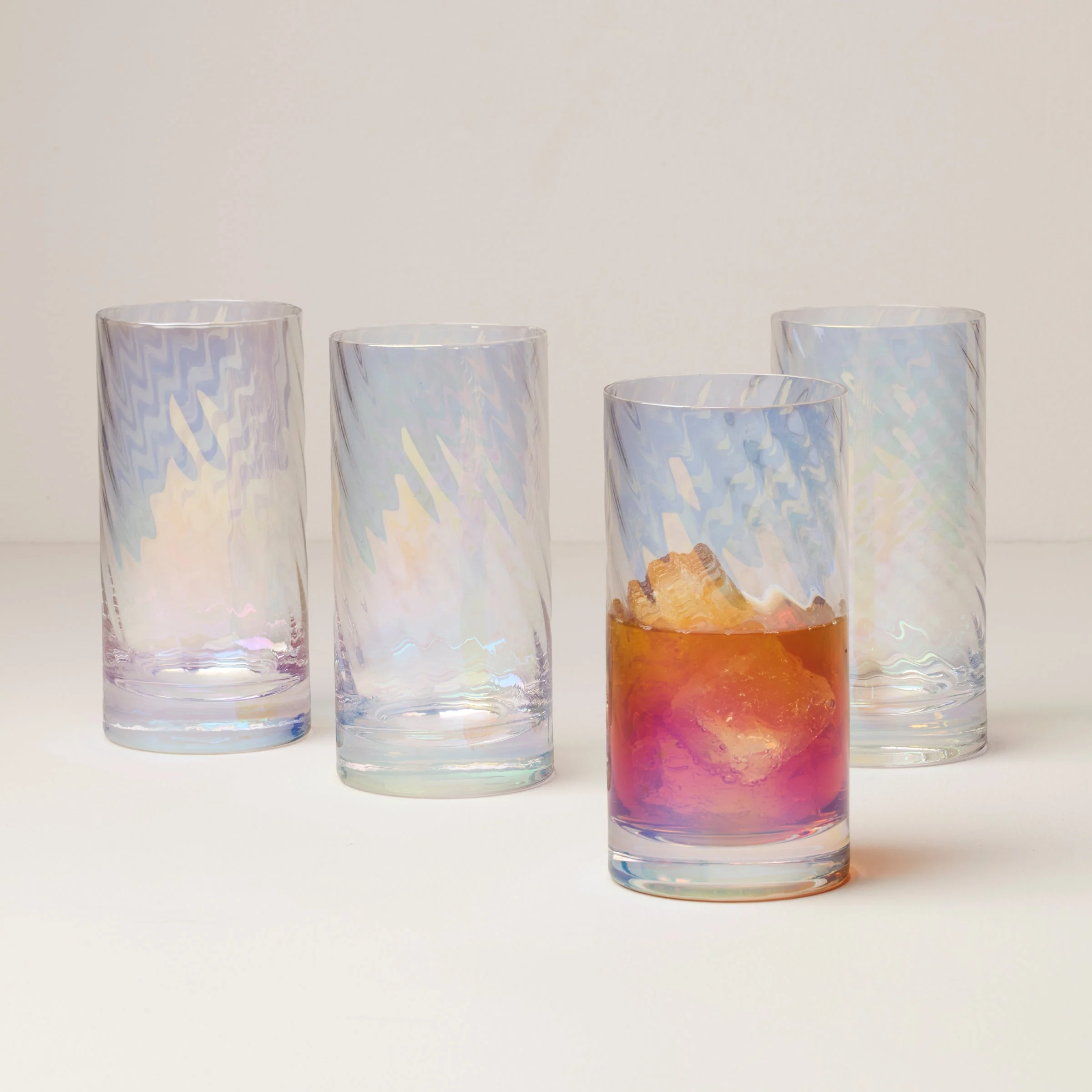 Tuscany Classics Iridescent Highball Glasses, Set of 4 - Image 2