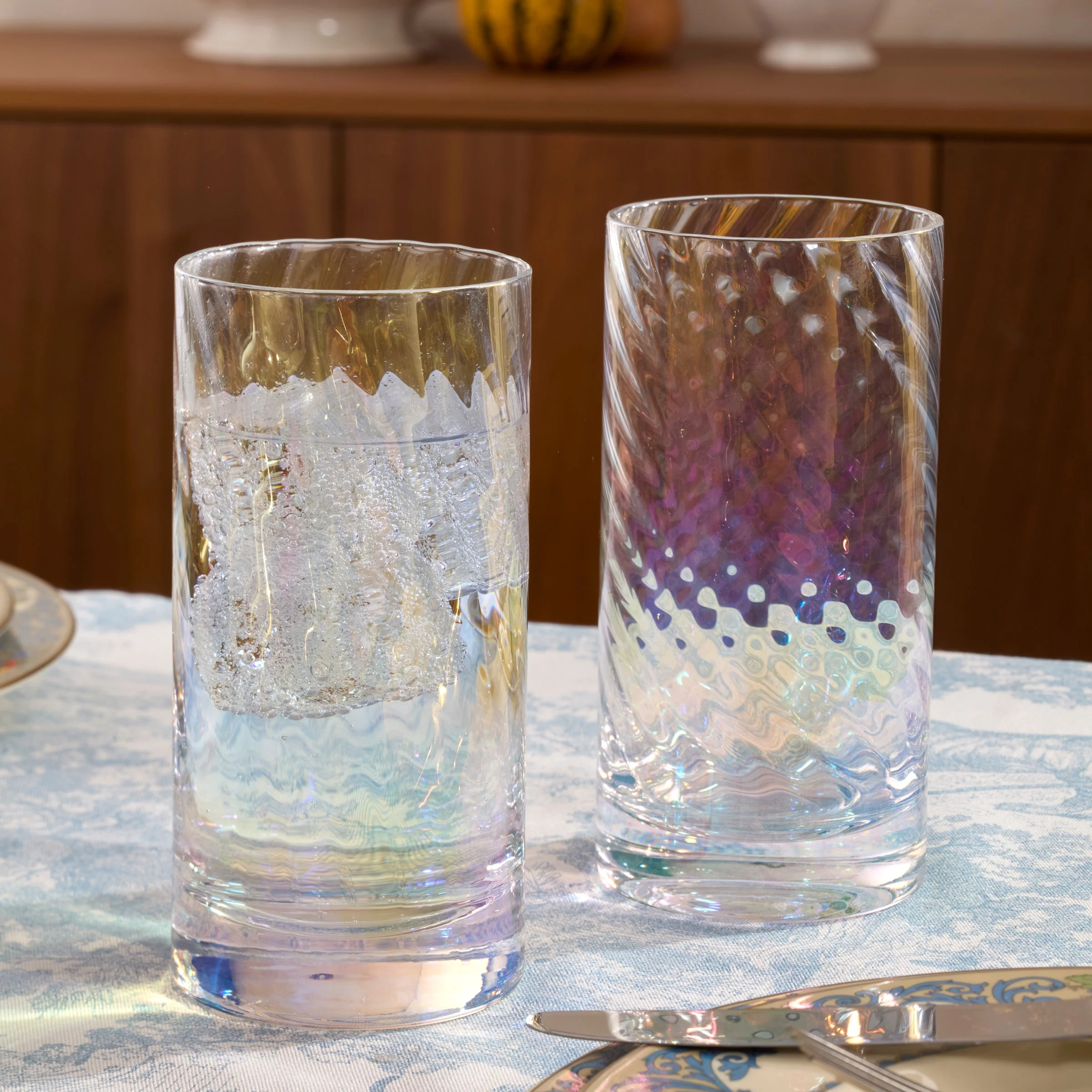 Tuscany Classics Iridescent Highball Glasses, Set of 4 - Image 3