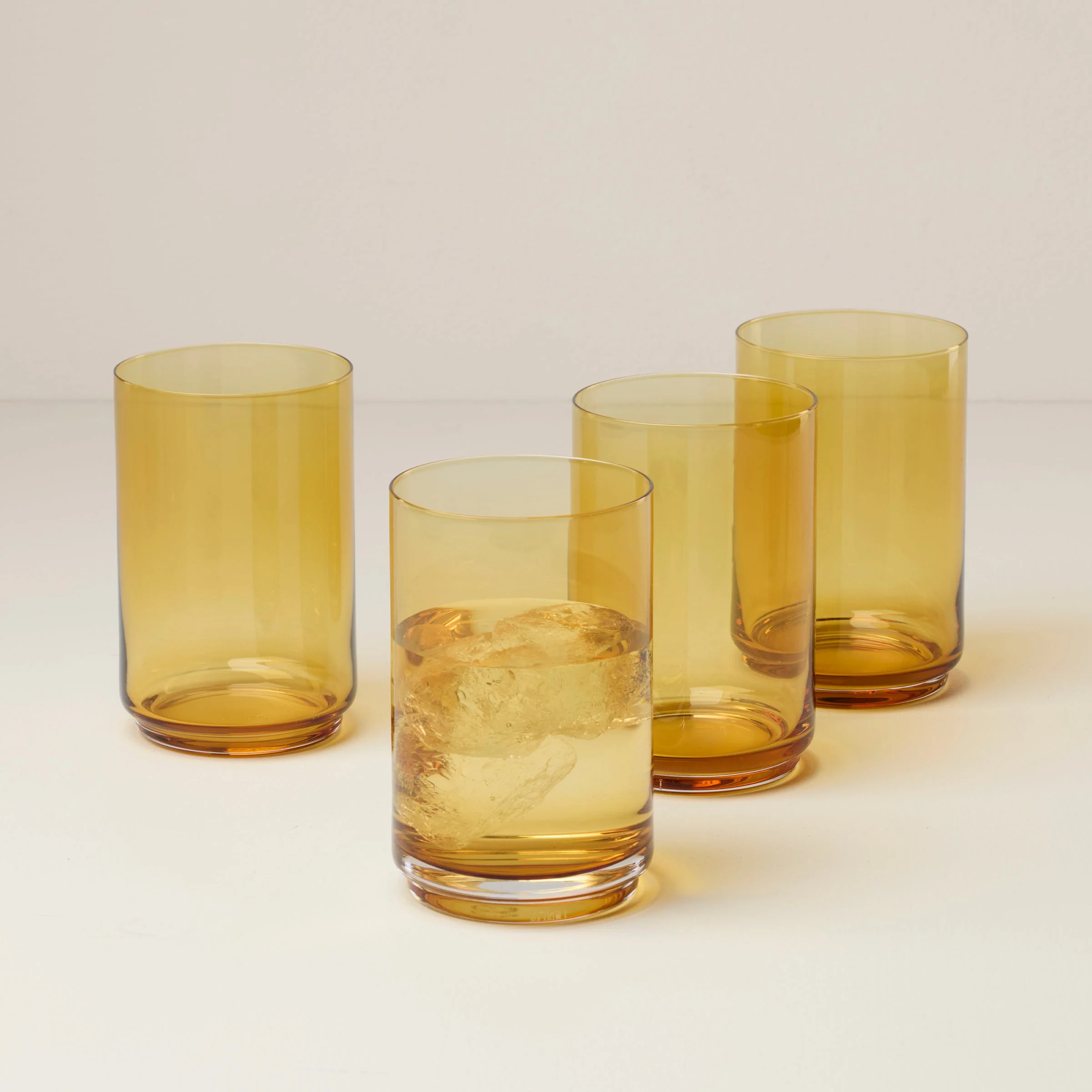 Tuscany Classics Stackable Amber Coolers, Set of 4 - Image 2