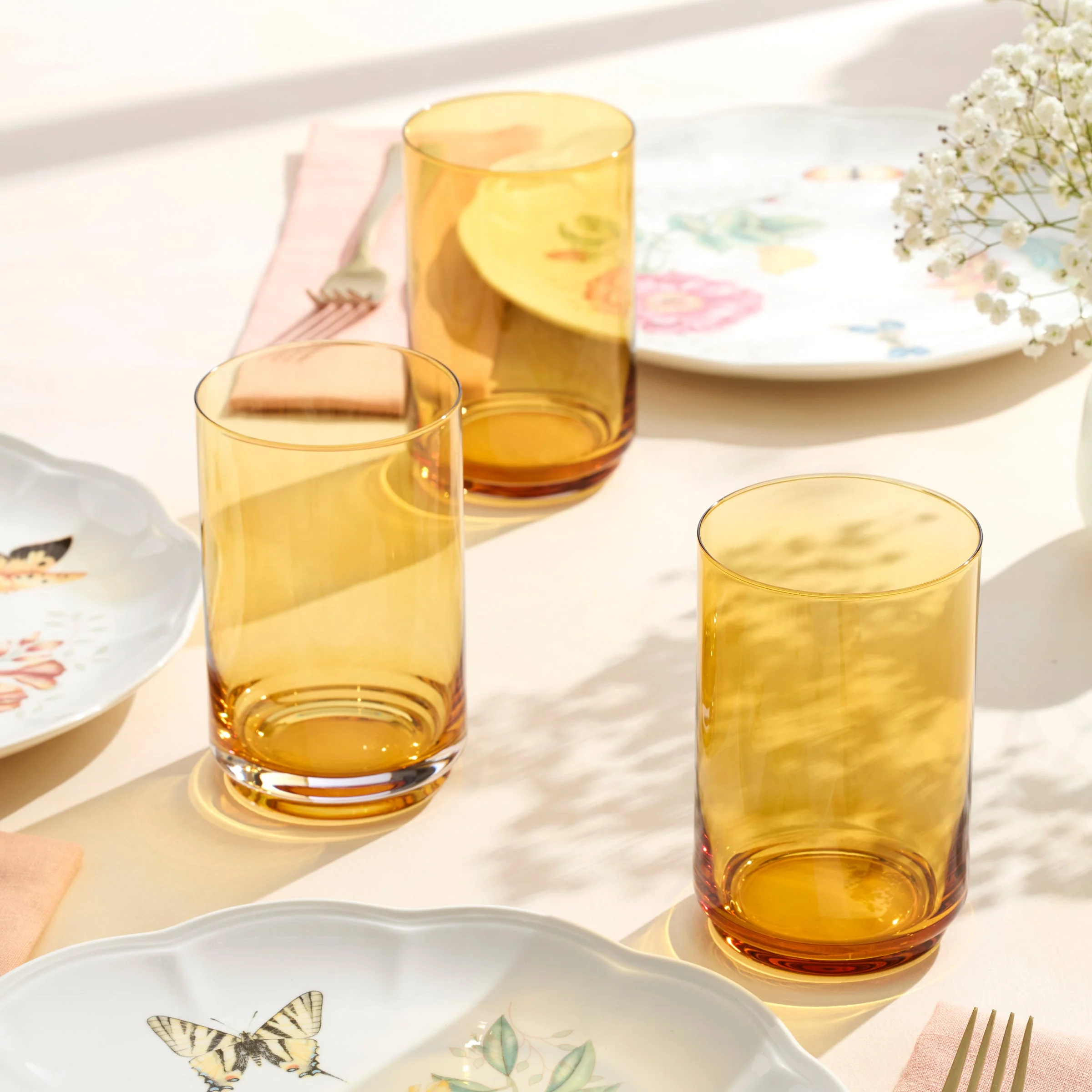 Tuscany Classics Stackable Amber Coolers, Set of 4 - Image 4