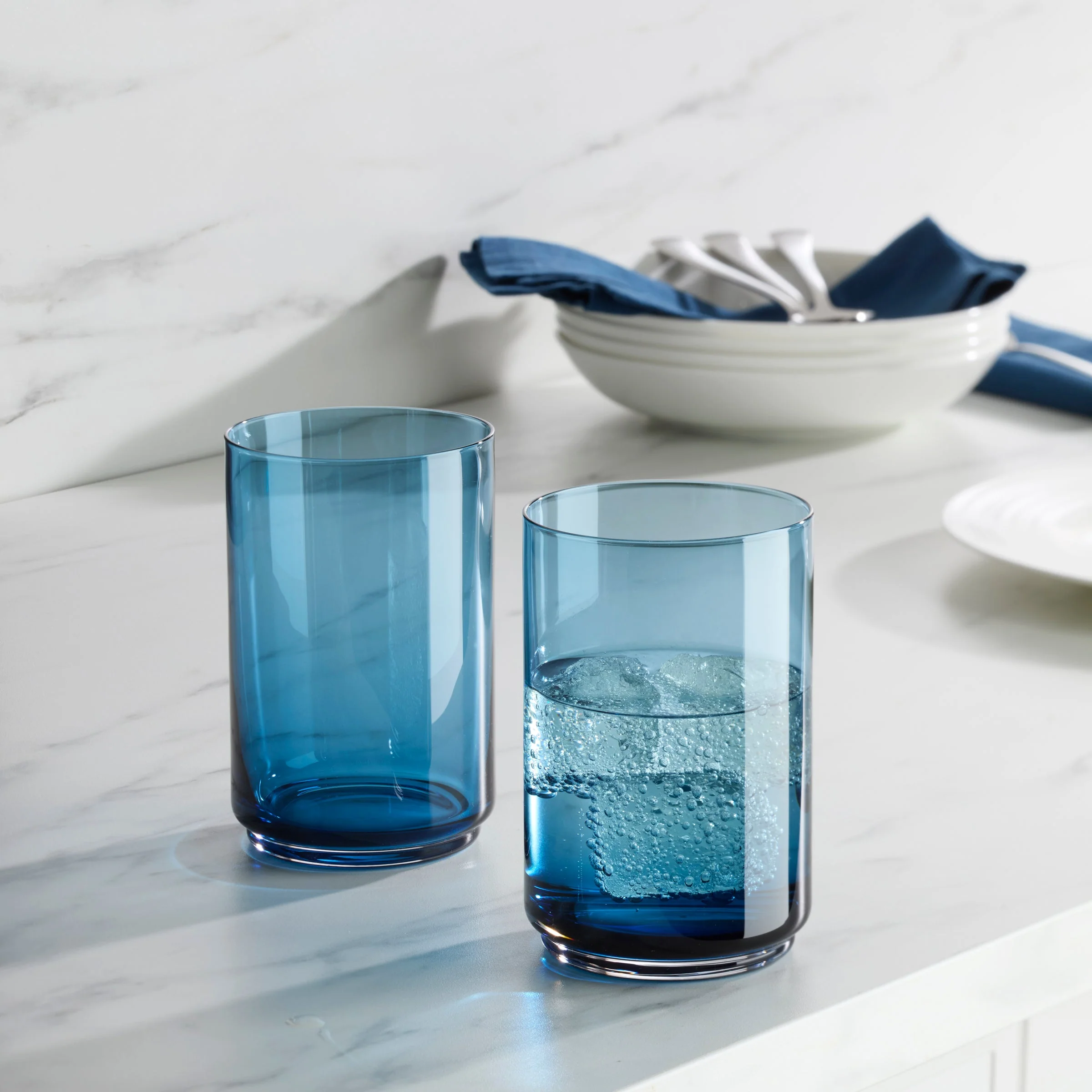 Tuscany Classics Stackable Blue Coolers, Set of 4 - Image 3