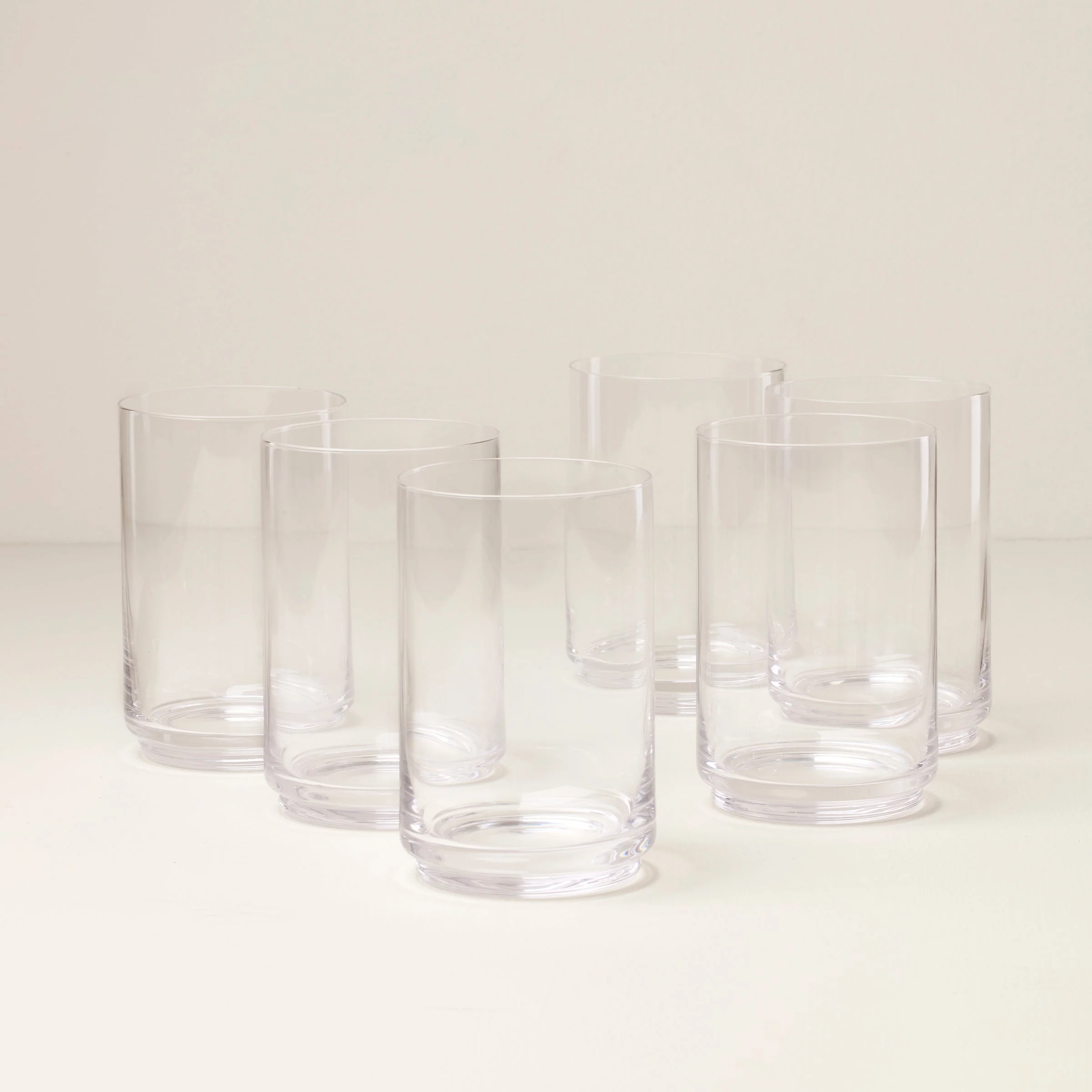 Tuscany Stackable Glass Coolers, Set of 6