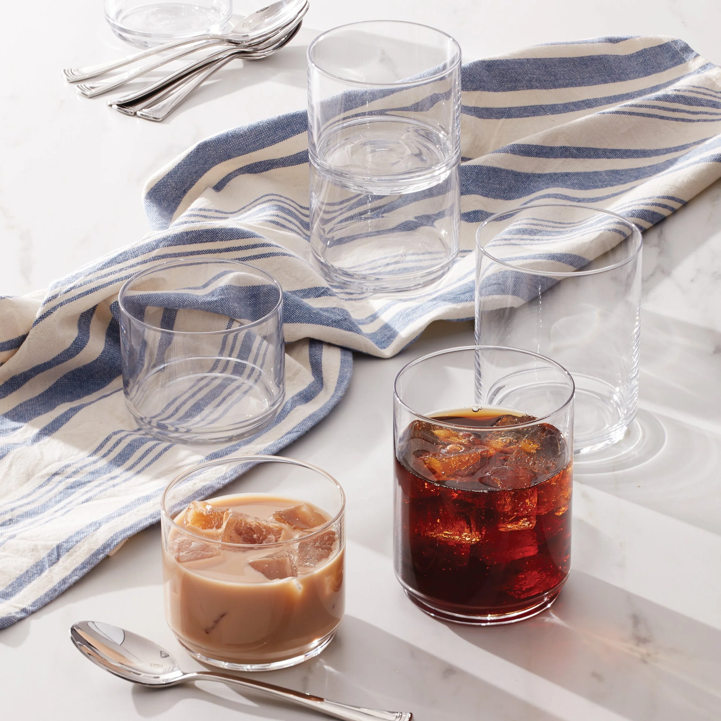 Tuscany Classics Stackable Clear Tall Glasses, Set of 6 - Image 4