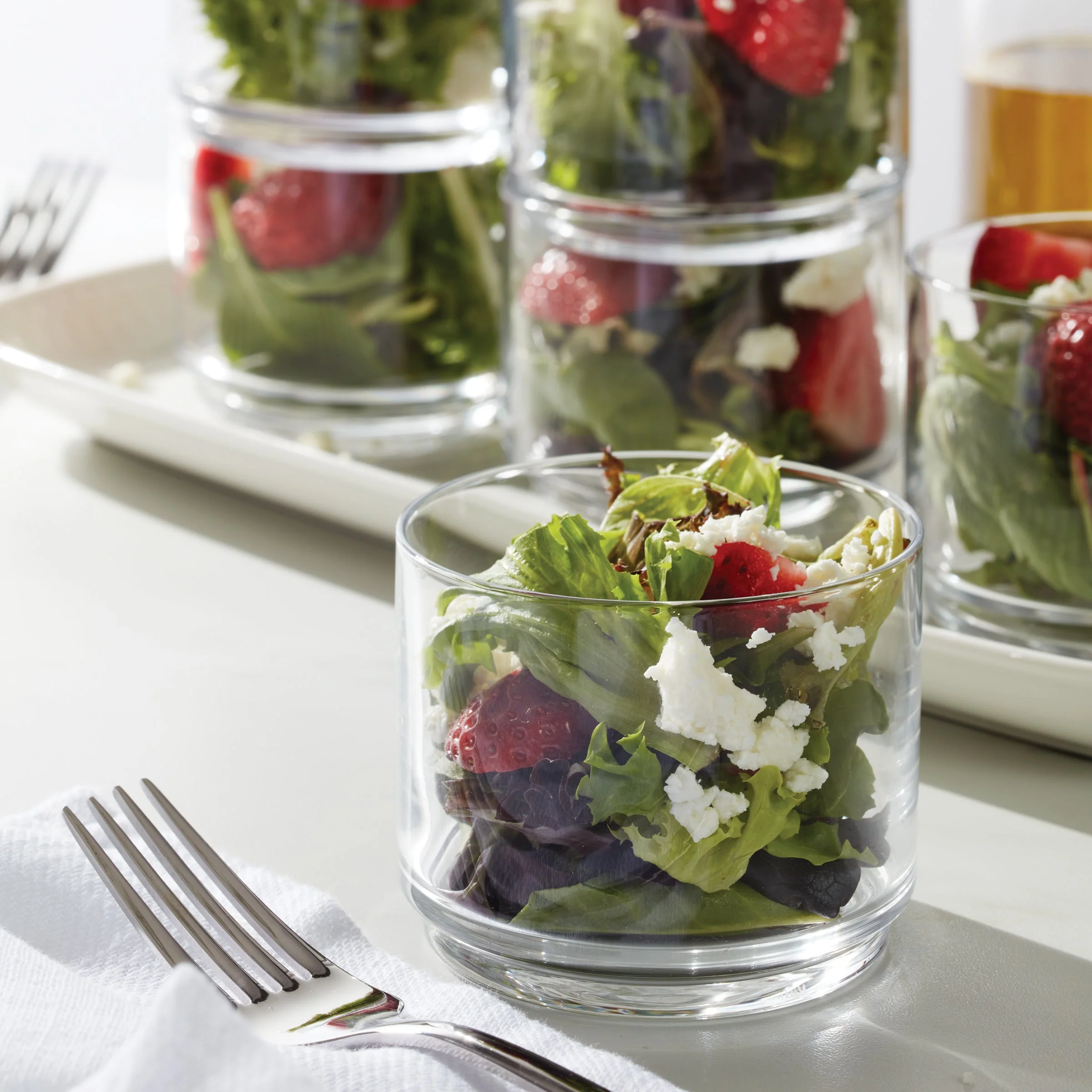 Tuscany Classics Stackable Clear Short Glasses, Set of 6 - Image 4
