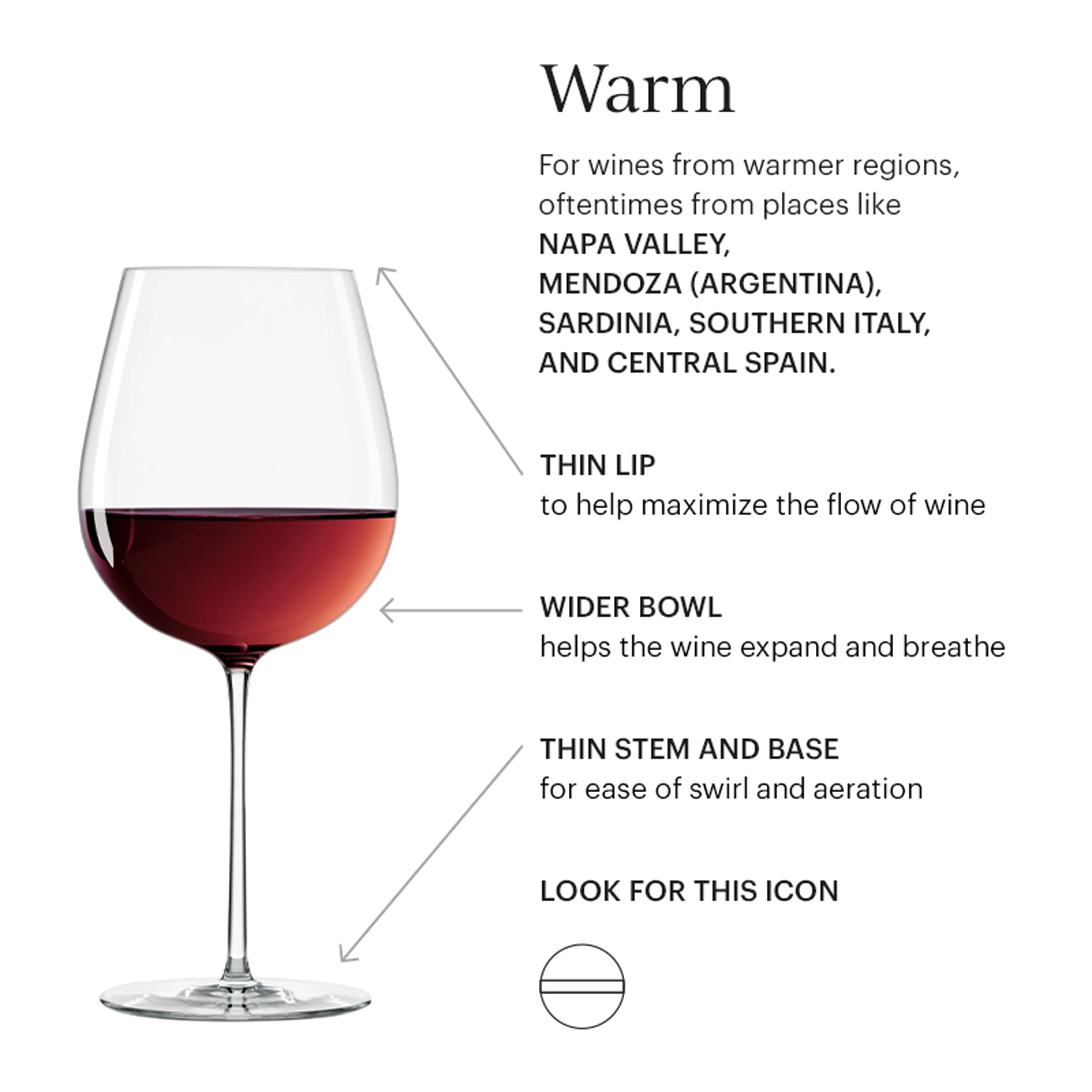 Tuscany Signature Series Warm Region Wine Glasses, Set of 2 - Image 9