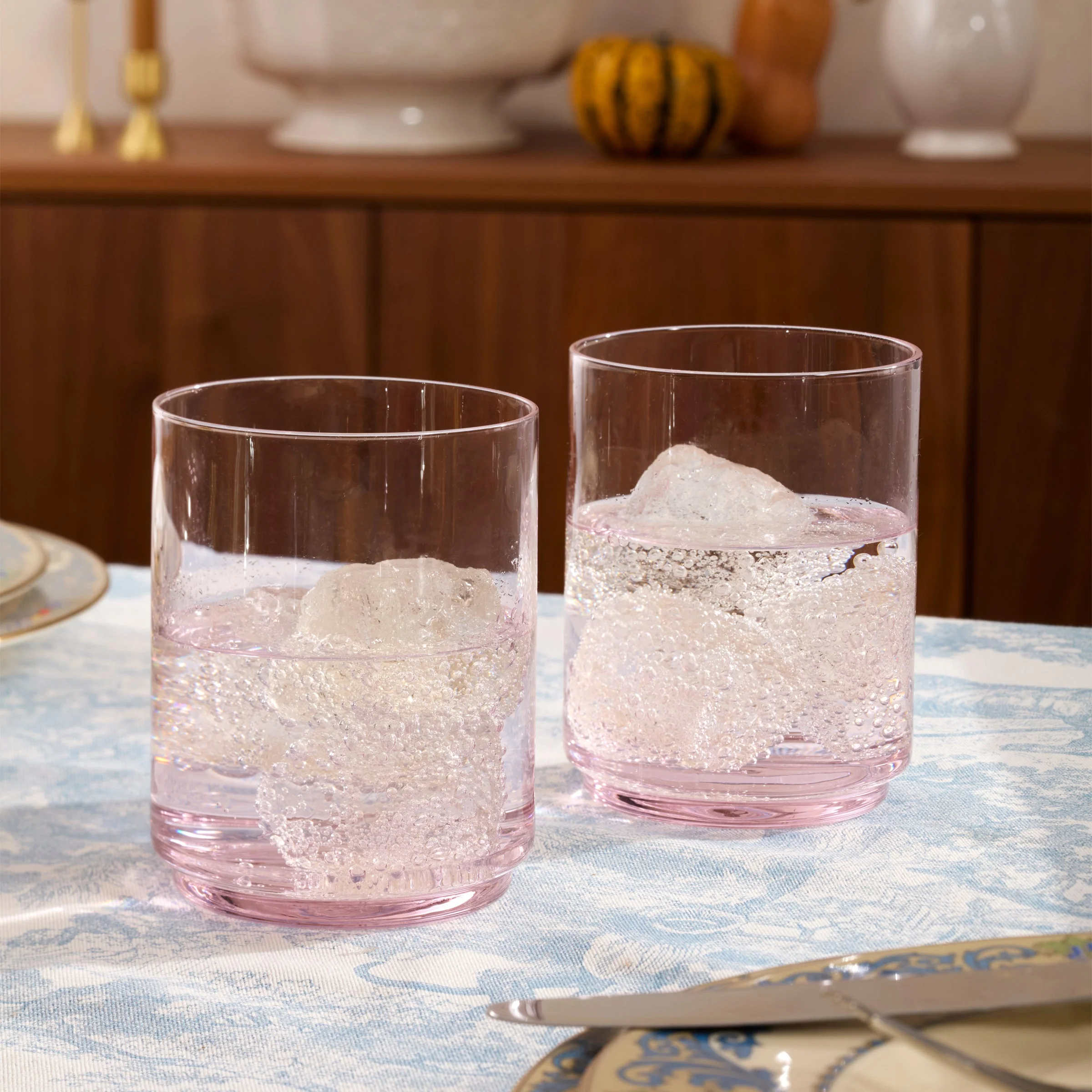 Tuscany Stackable Blush Tall Glasses, Set of 4 - Image 7
