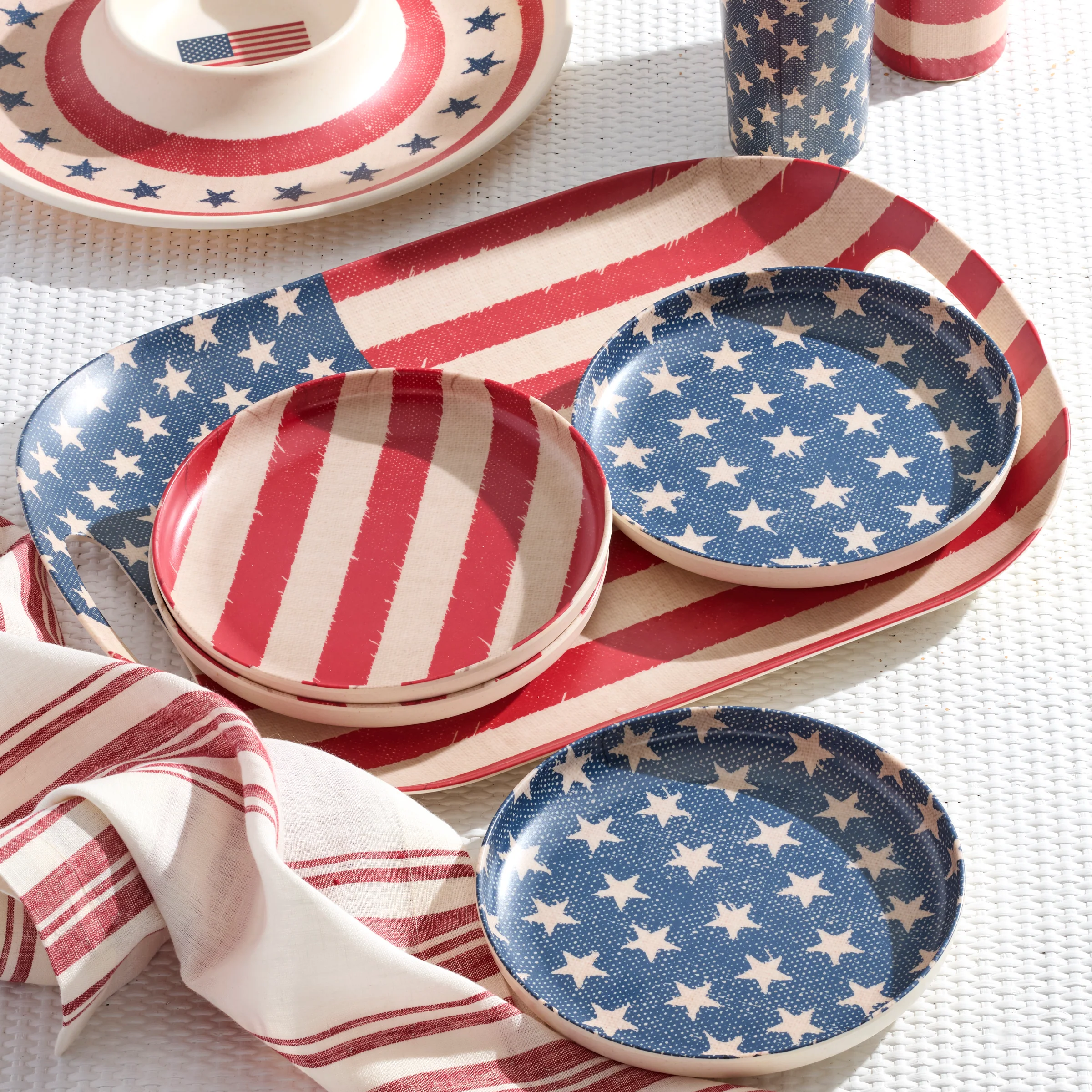 Vintage Americana Handled Serving Tray - Image 3