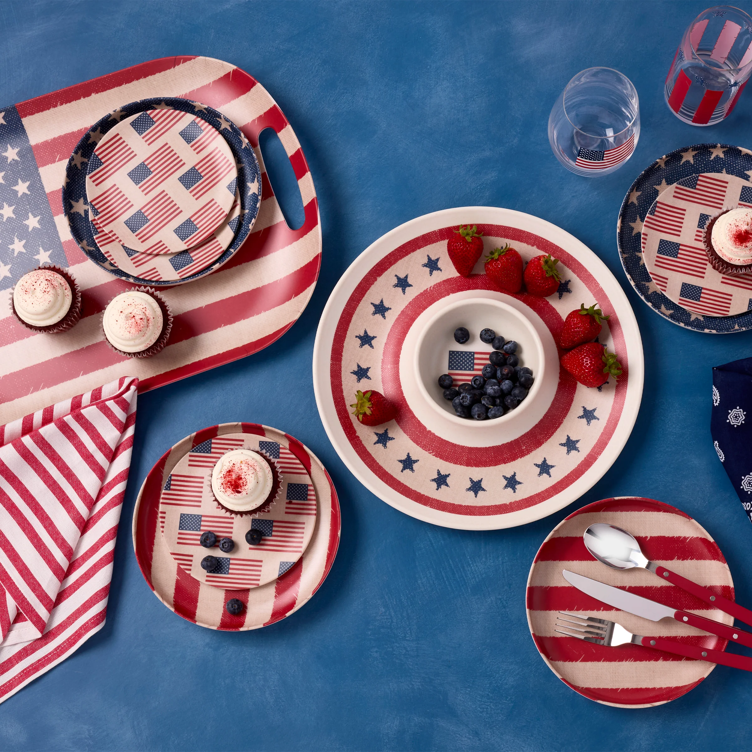 Vintage Americana Handled Serving Tray - Image 4