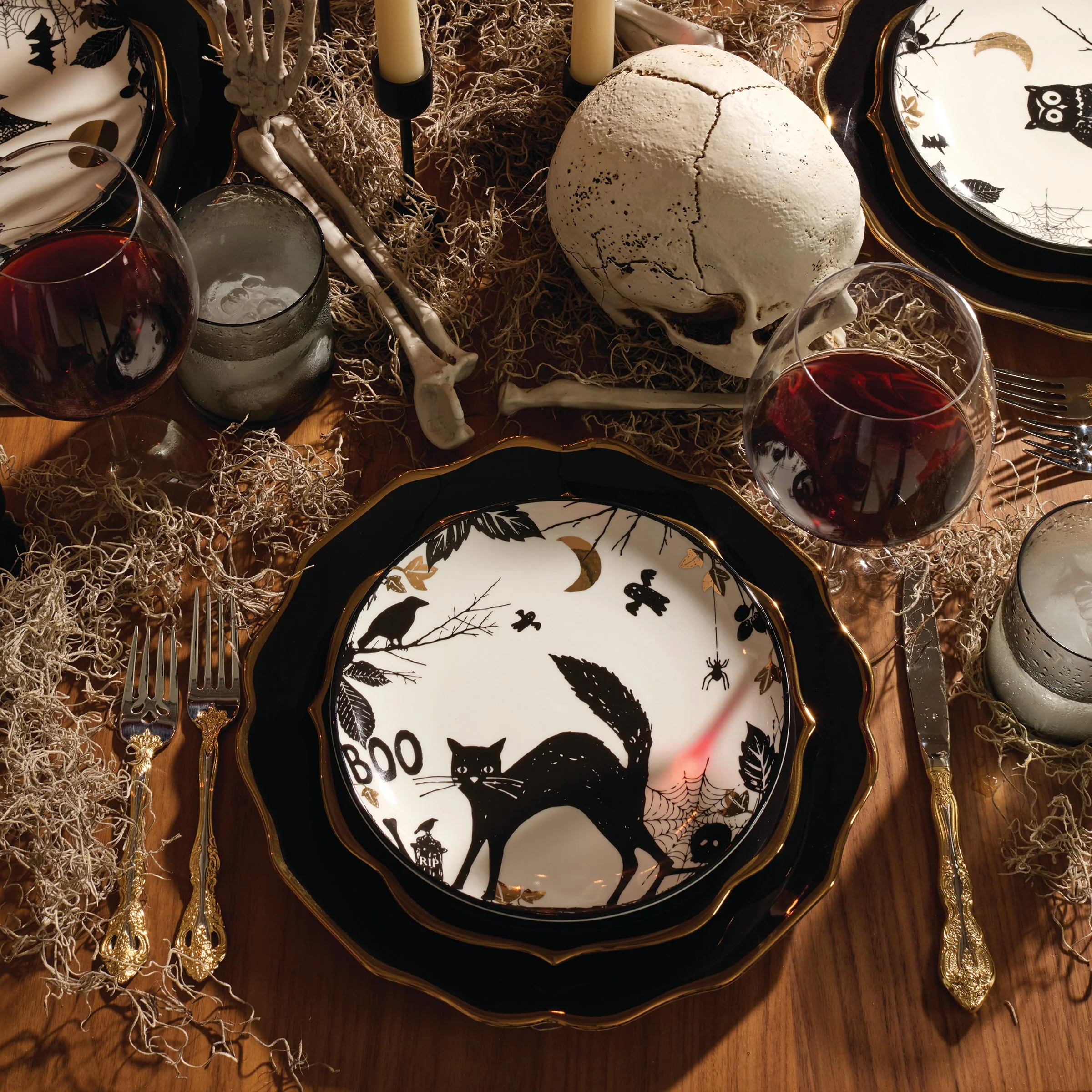 Haunted Halloween Accent Plates, Set of 4 - Image 2