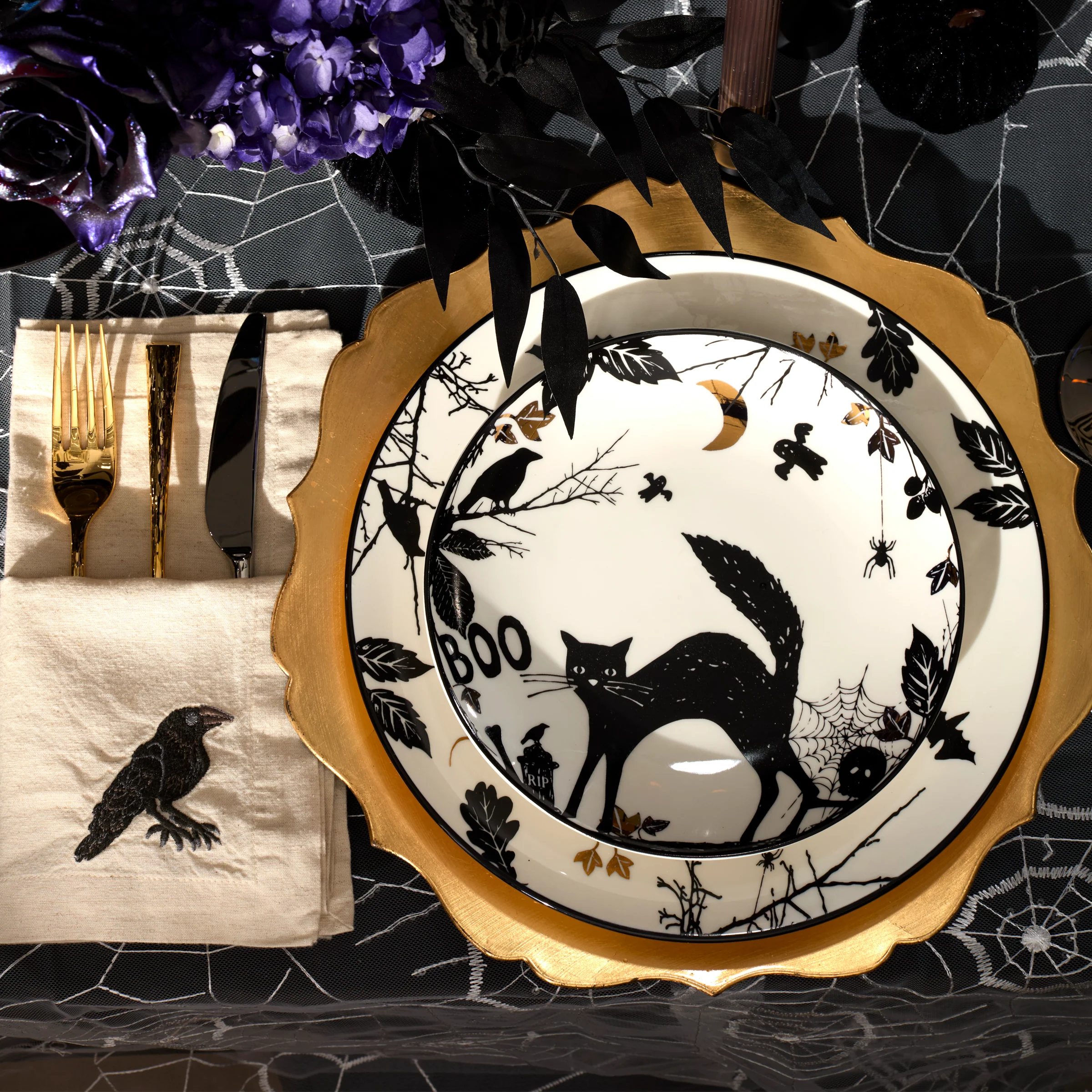 Haunted Halloween Accent Plates, Set of 4 - Image 6