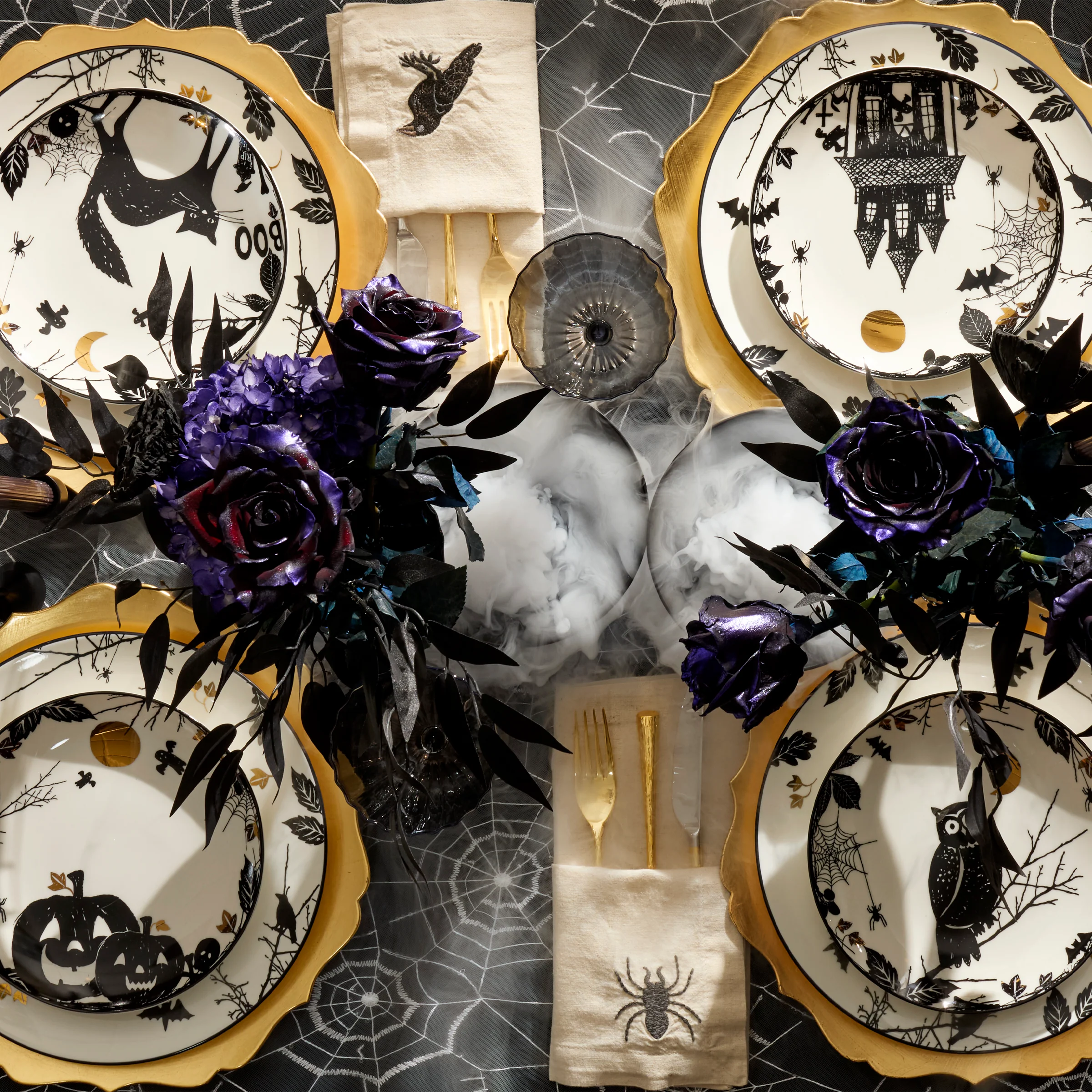 Haunted Halloween Accent Plates, Set of 4 - Image 9