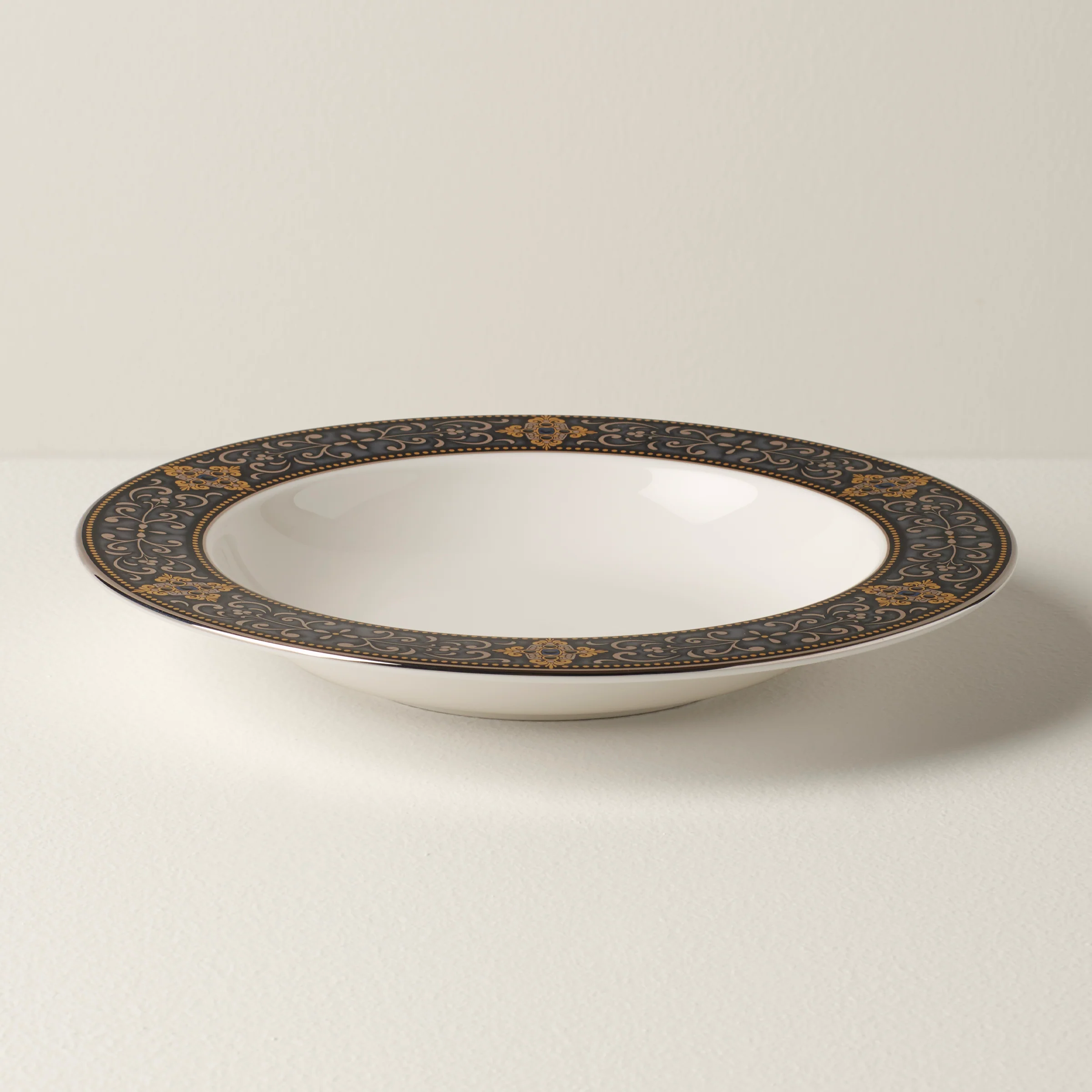 Vintage Jewel Rimmed Bowl