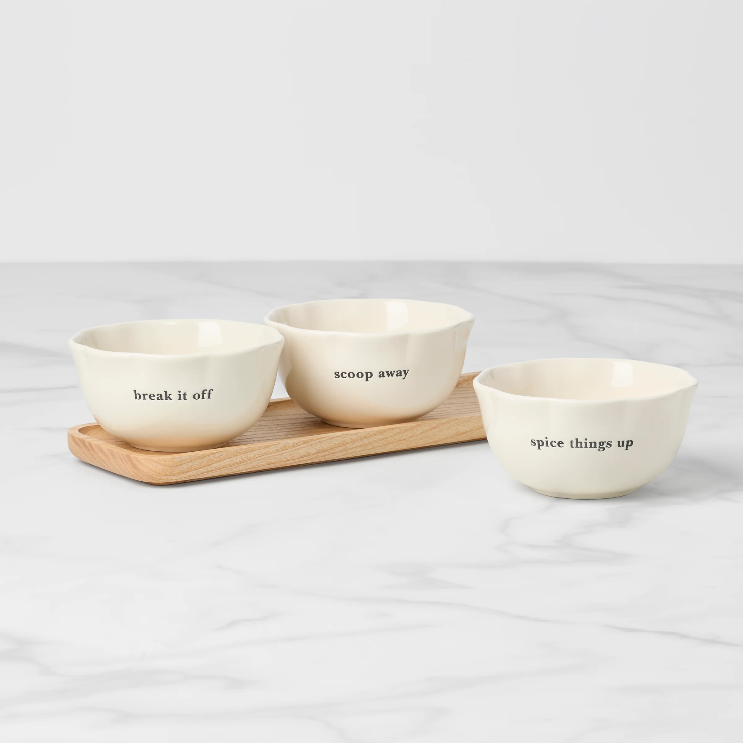 What A Treat 3-Piece Dip Bowls with Tray Set - Image 2