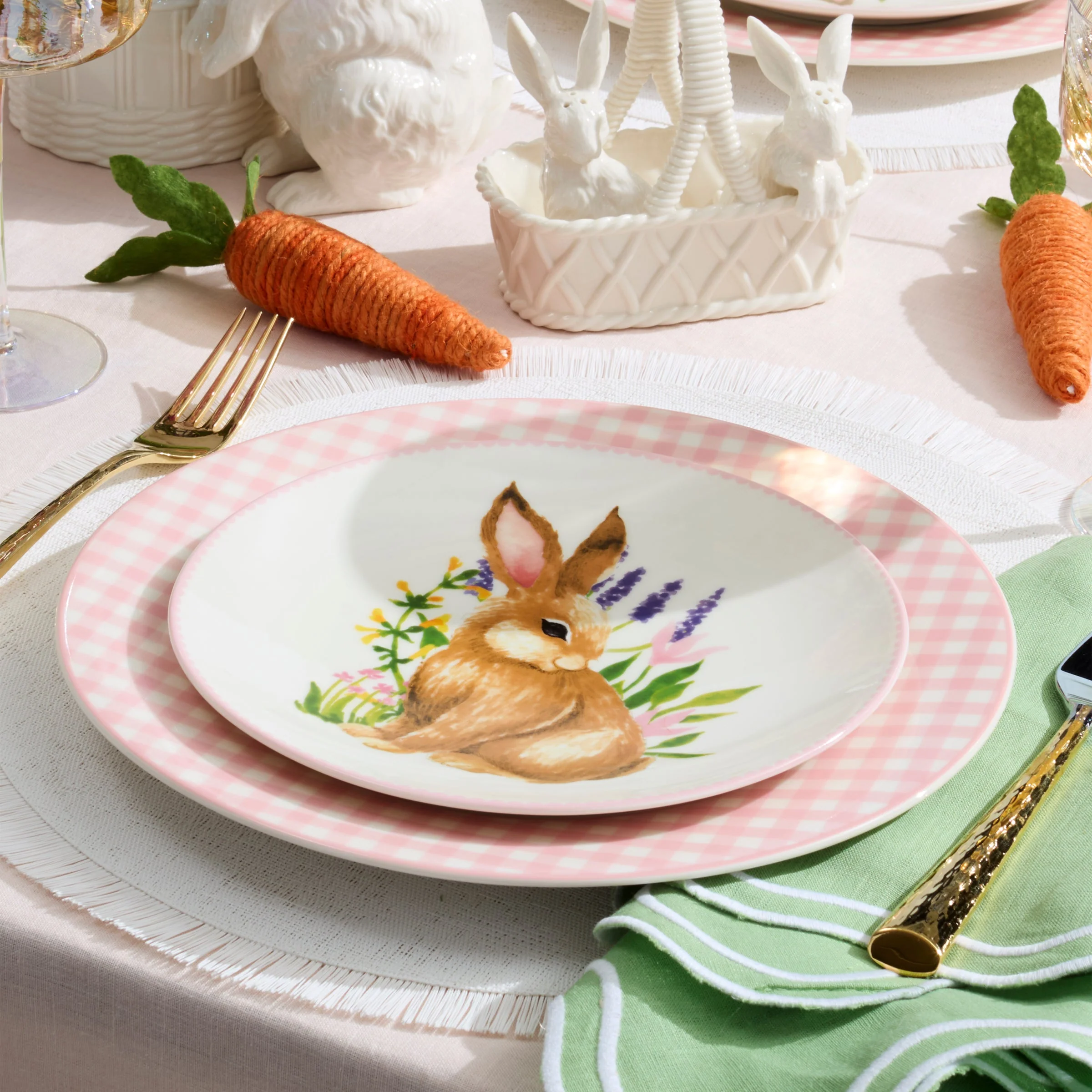Bunny Accent Plates, Set of 4 - Image 2