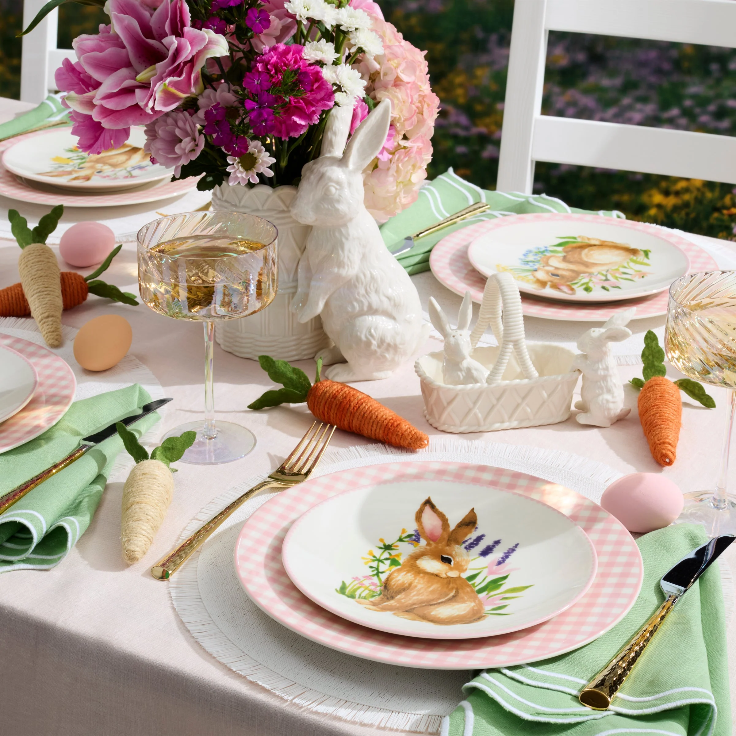 Bunny Accent Plates, Set of 4 - Image 3