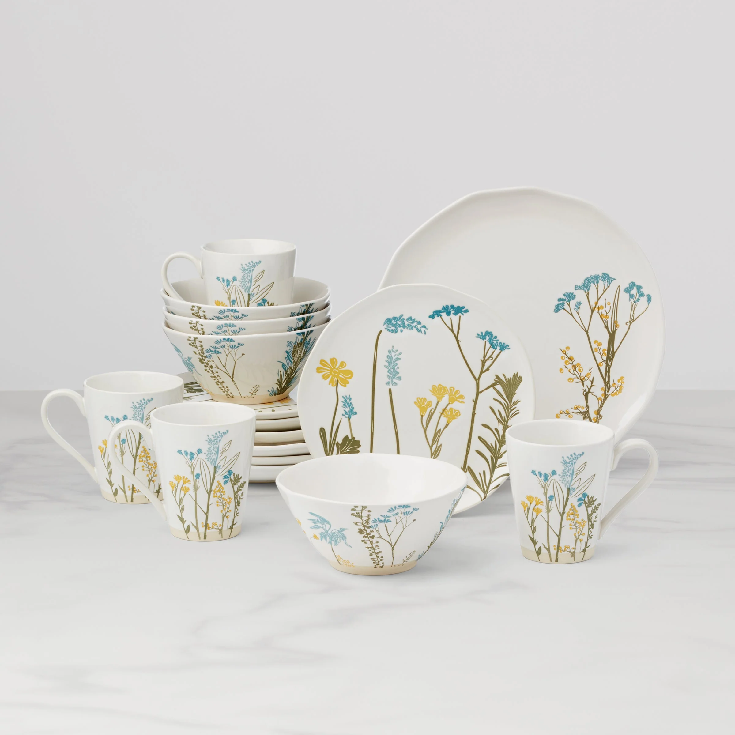 Wildflowers 16-Piece Dinnerware Set