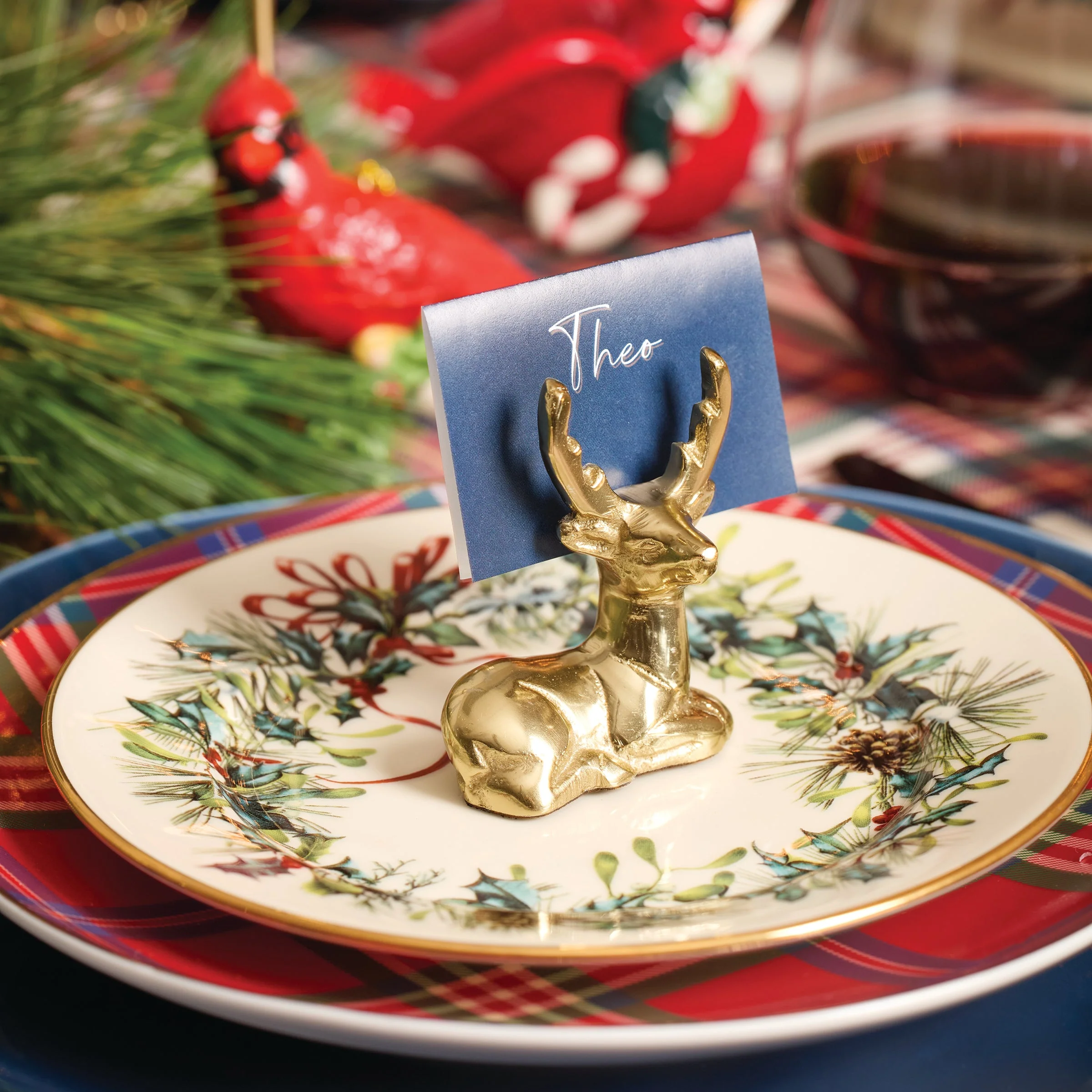 Winter Greetings 12-Piece Dinnerware Set - Image 3