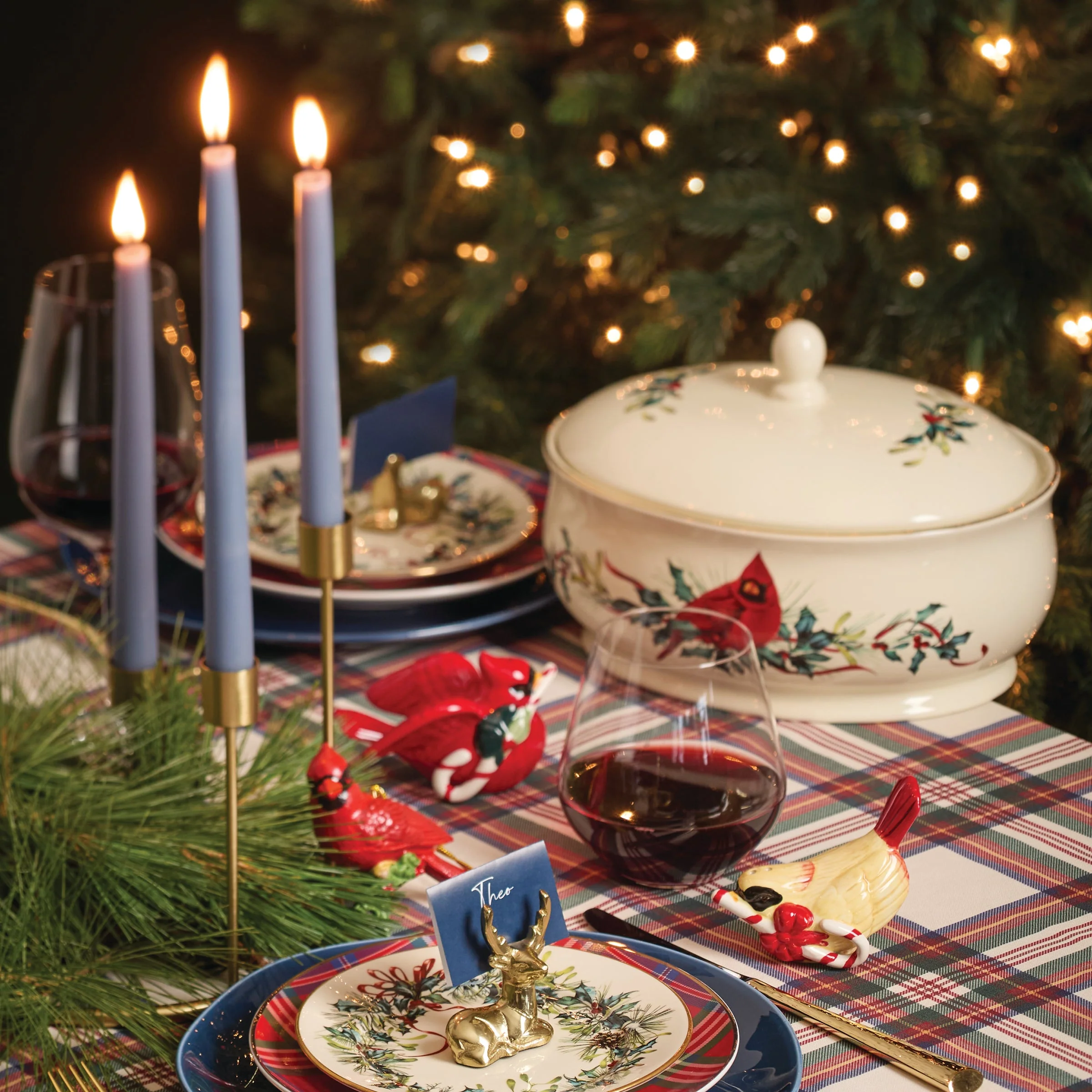 Winter Greetings 12-Piece Dinnerware Set - Image 5