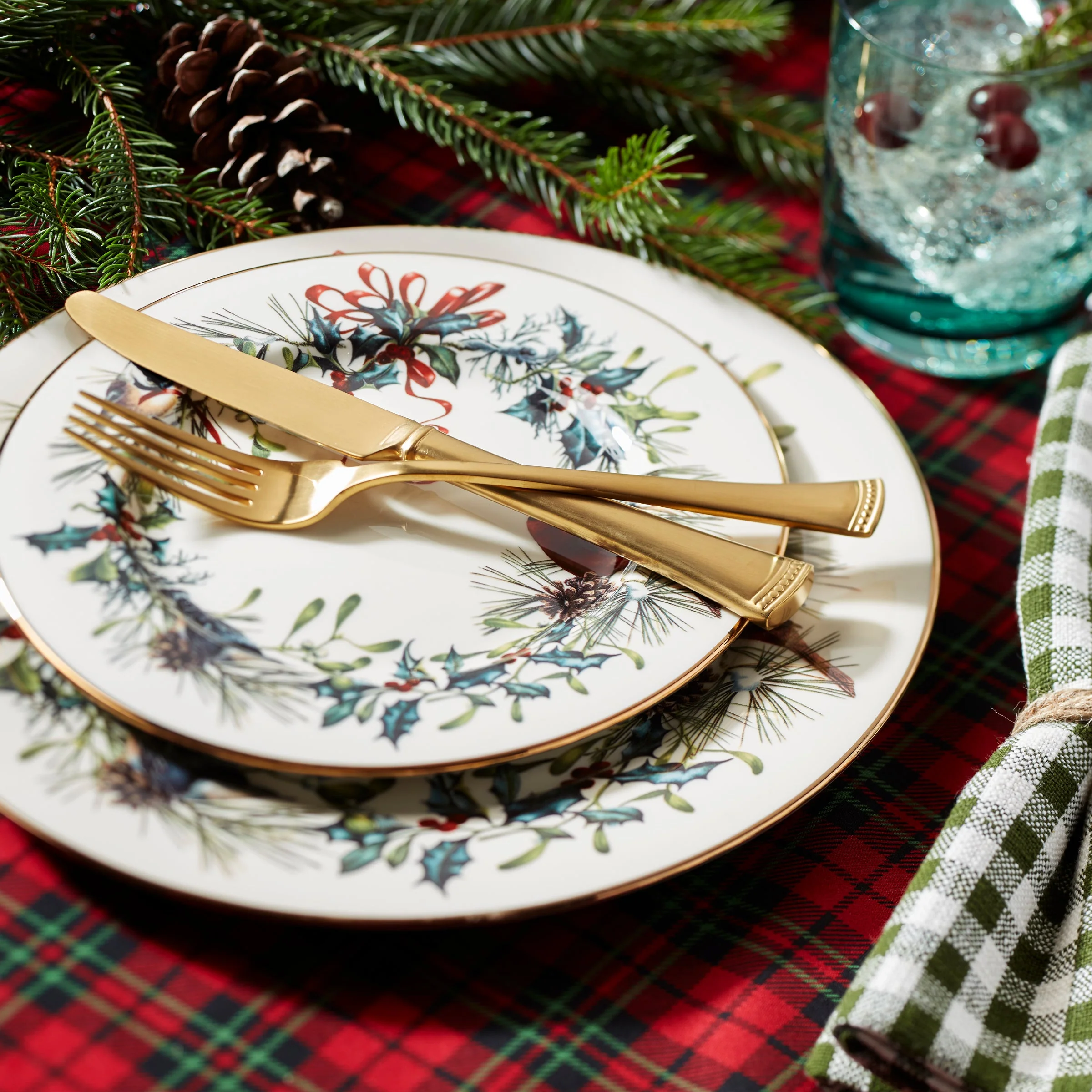 Winter Greetings 12-Piece Dinnerware Set - Image 8