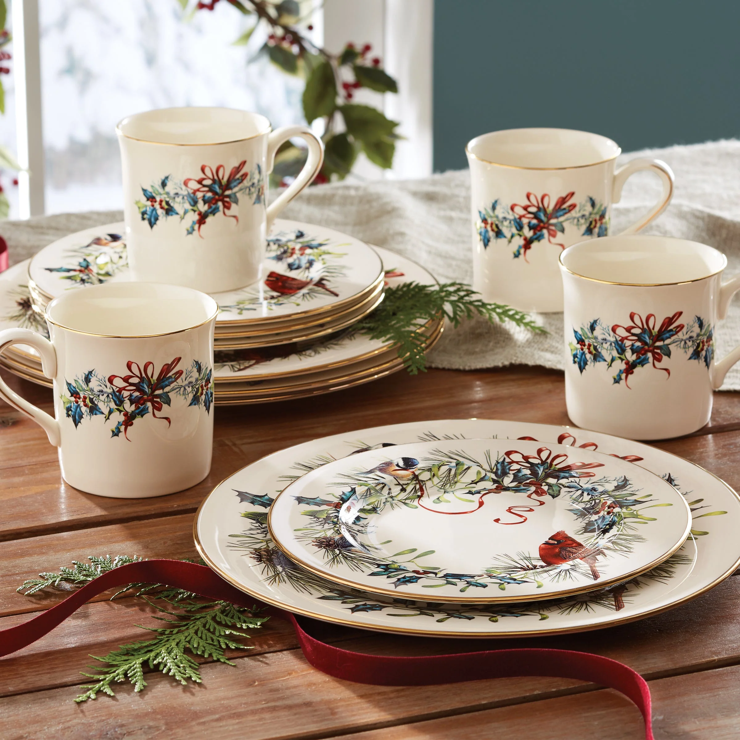 Winter Greetings Salad Plates, Set of 4 - Image 7